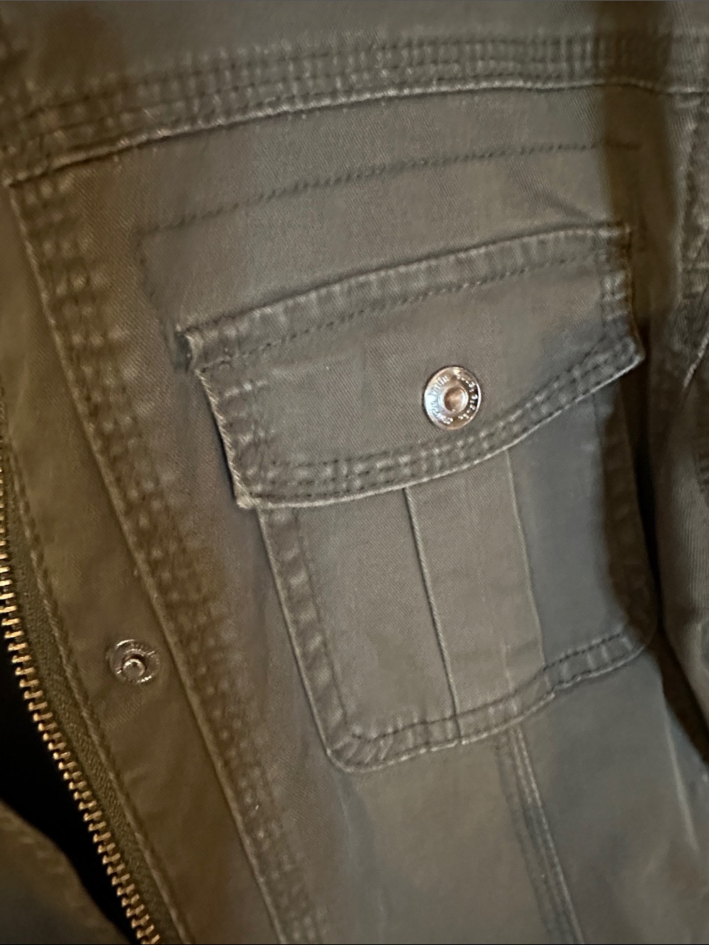 kensie Olive Green Utility Jacket | XL - Picture 10 of 15